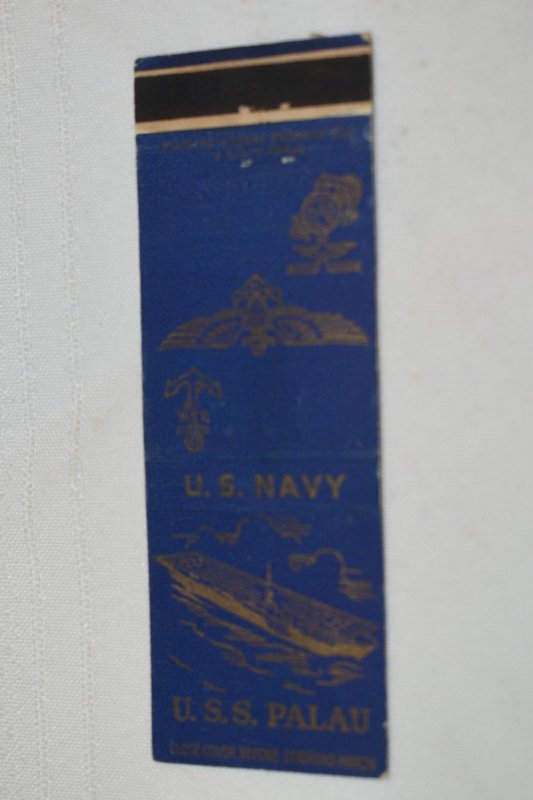 U.S.S. Palau Navy Ship 20 Strike Matchbook Cover