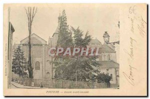 Old Postcard Poitiers Church of Saint Hilaire