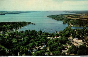 Wisconsin Green Lake Aerial View Of The Village 1967