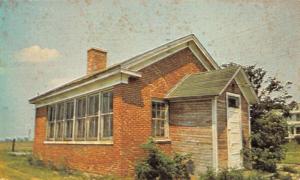 Princeton Illinois Red Brick School Street View Vintage Postcard K52058