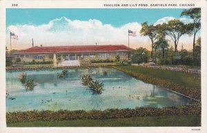 Illinois Chicago Garfield Park Pavilion And Lily Pond