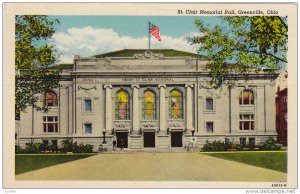 St. Clair Memorial Hall, GREENVILLE, Ohio, 20-30s