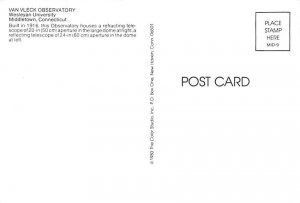 Van Vleck Observatory Wesleyan University Middletown CT 