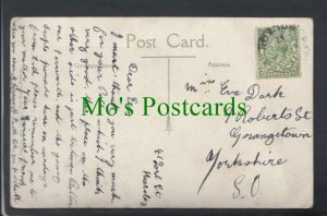 Genealogy Postcard - Dark - 9 Roberts Street, Grangetown, Yorkshire RF6688