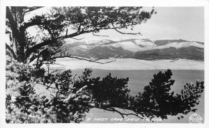 Eagle Nest Lake New Mexico Lollesgard Frasher RPPC Photo Postcard 20-10218