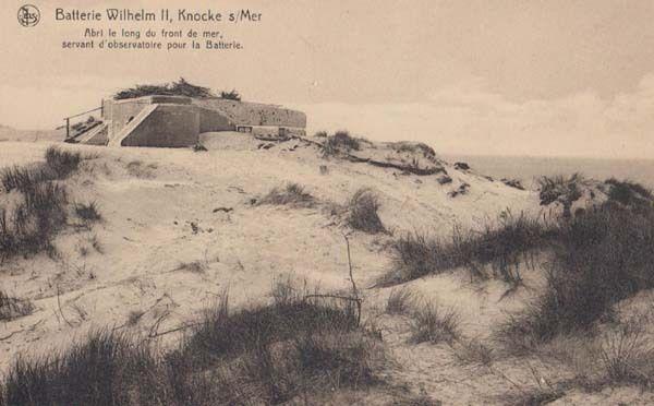 Batterie Wilhelm II Knocke sur Mer Observatory WW1 War Military Belgium Postcard