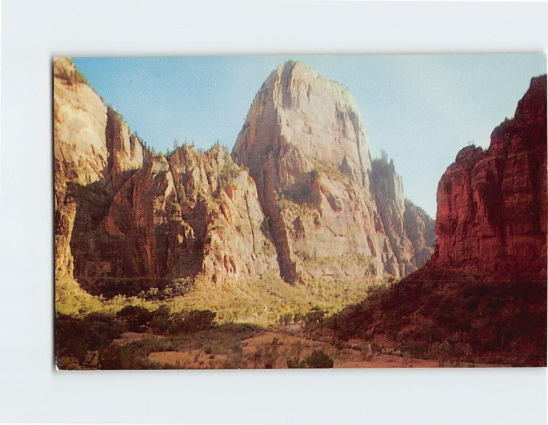 Postcard Great White Throne, Zion Mountain Park, Utah