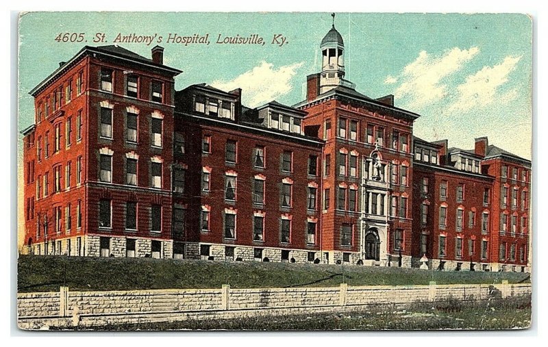 St. Anthony Hospital, Louisville, KY Postcard *7C10