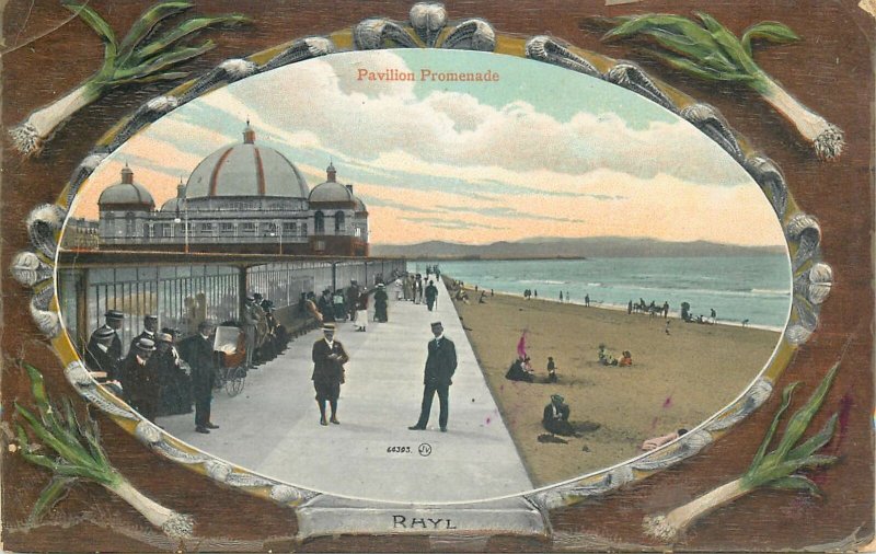 Postcard Wales Rhyl Pavilion Promenade