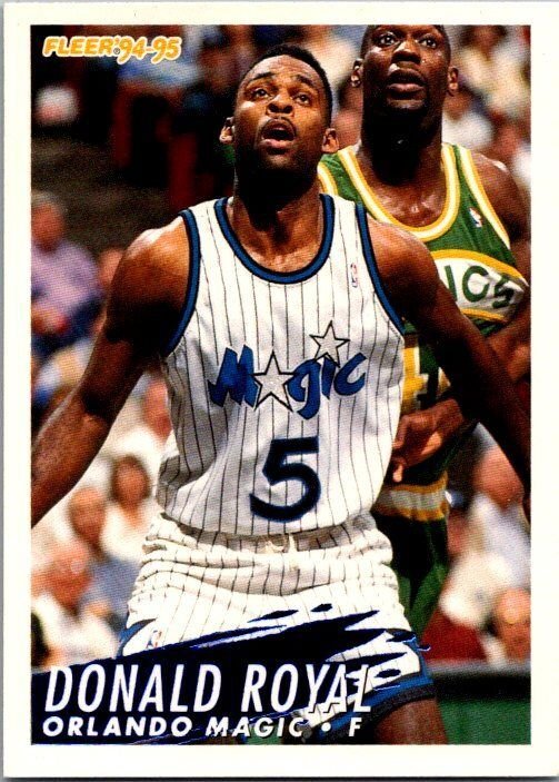 1994 Upper Deck Basketball Donald Royal Orlando Magic sk20846