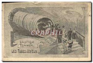 Postcard Old Lustige Ton Joyful tubes