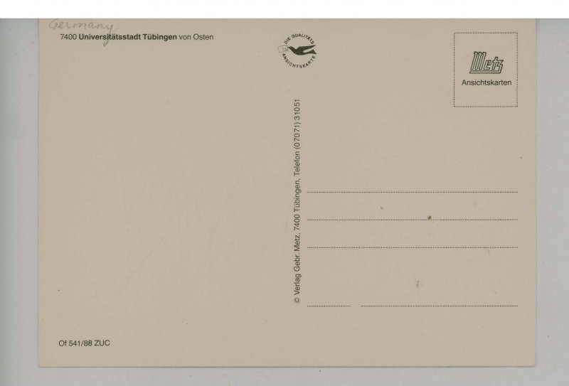 Germany - Tubingen University from the East  (continental size)