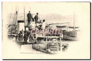 Old Postcard Boat War Exercise aboard the Halberd