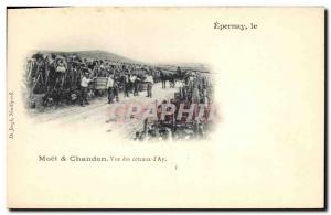 Old Postcard Folklore Wine Vintage Champagne Epernay Moet et Chandon