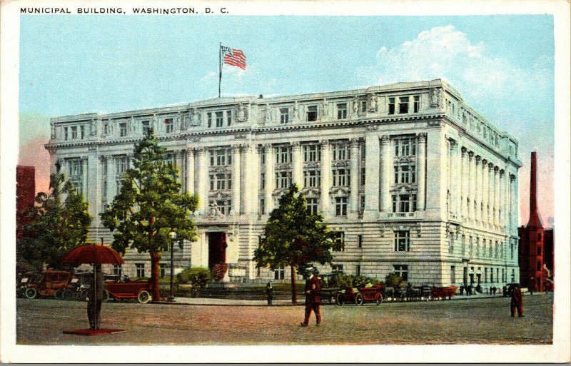 Vtg 1920s Municipal Building Washington DC Postcard