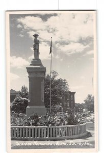 Albia Iowa IA Vintage RPPC Real Photo Civil War Soldiers Memorial