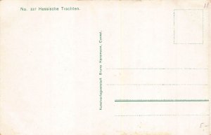 A093 Ethnic North Hessen Schwaelmer Men Traditional Costums on Sunday postcard