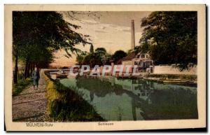 Old Postcard Mulheim Ruhr Schleuse