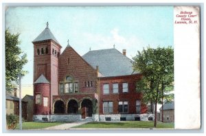 c1910's Belknap County Court House Laconia New Hampshire NH Antique Postcard 