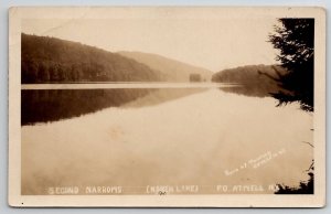 Atwell NY North Lake Second Narrows RPPC Photo by Thomas in Remsen Postcard G21