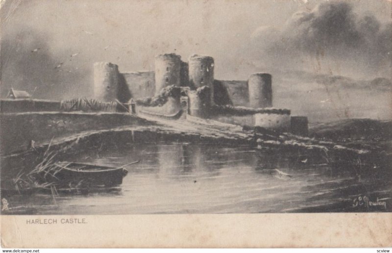 Harlech Castle, Harlech, Gwynedd, Wales, 1904; TUCK 6194