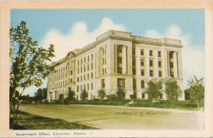 Government Offices Edmonton Alberta AB Alta Postcard E81