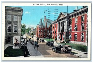 1939 William Street New Bedford Massachusetts MA Vintage Posted Postcard