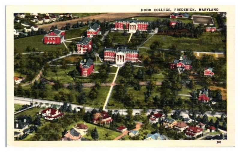 Hood College, Frederick, MD Postcard