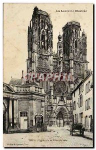 Toul Old Postcard Cathedral and City Hall