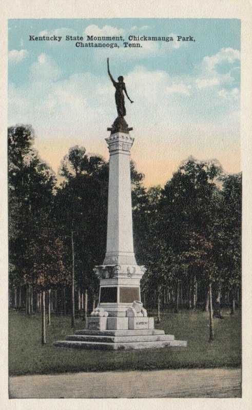 CHATTANOOGA, Tennessee, 00-10s ; Kentucky State Monument, Chickamauga Park