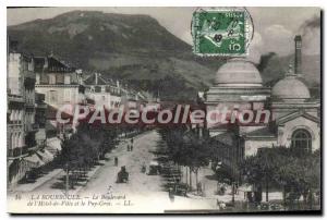 Old Postcard La Bourboule From I'Hotel Boulevard De Ville Puy-large