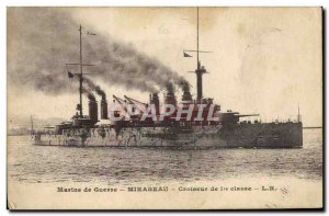 Postcard Old Boat Mirabeau first class cruiser