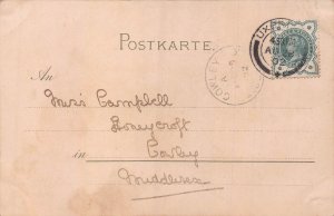 SAALFELD THURINGIA GERMANY~SCHLOSS~1902 ARTIST KUNSTLER POSTCRD