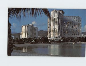 Postcard Ilikai Hotel, Honolulu, Hawaii