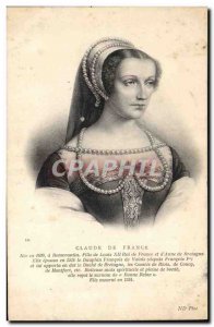 Old Postcard Claude of France