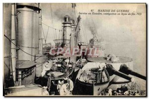 Old Postcard Boat War Service squadron leading online navigation