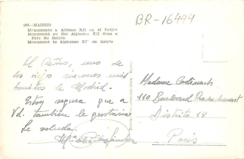 BR16444 madrid Monumento a alfonso XII  spain