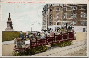 Observation Car Quebec QC Canada Tourism c1926 Postcard E51