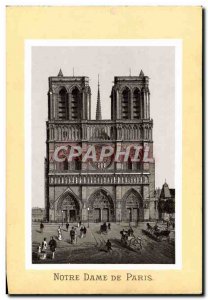 Old Postcard Paris Notre Dame De Paris