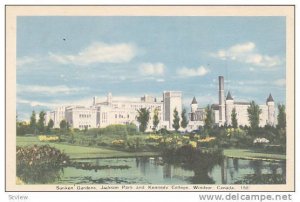 Sunken Gardens, Jackson Park and Kennedy College, Windsor, Canada, 30-40s