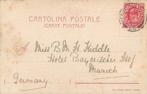 Italy Florence old bridge chromo postcard 1900s