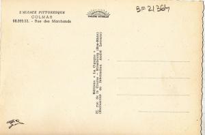 BF21364 colmar rue des marchands   france  front/back image