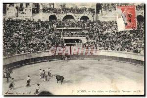 Old Postcard Bullfight Bullfight Nimes The arenas