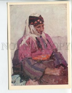 458251 USSR 1981 year Yablonskaya old Kurdish woman old postcard