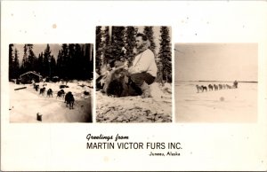 Real Photo Postcard Martin Victor Furs Inc in Juneau, Alaska