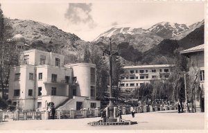 RPPC Tehran IRAN, 1950's Darband Hotel, to USA, Persia, Mountains