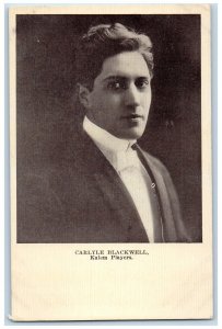 c1910's Carlyle Blackwell Actor Theater Vaudeville Advertising Antique Postcard