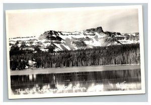 Vintage 1950's RPPC Postcard Three Creek Lake Deschutes County Oregon