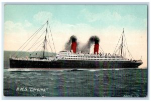 c1910 R.M.S. Caronia Steamer Cruise Ferry Ship Sea Valentine's Series Postcard