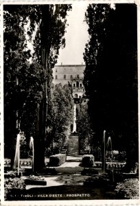 Villa d'Este, Tivoli, Italy, Angell-Terni, photograph Postcard